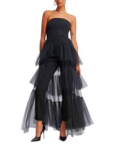 Ambrosia Jumpsuit Gown Black